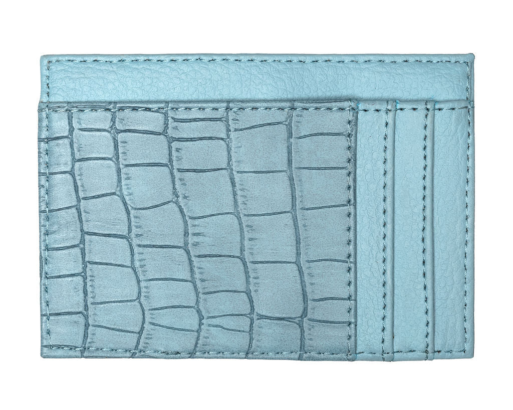 Oceanic Bliss Eight-Pocket Vegan Leather Card Holder