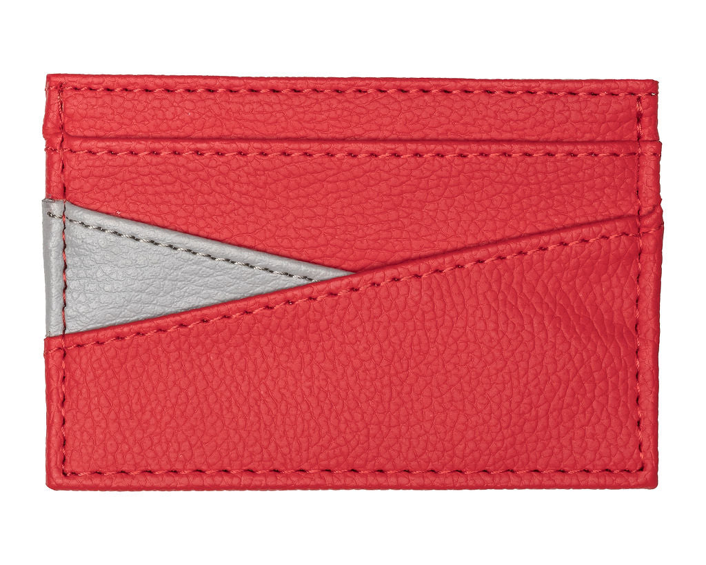 Crimson 5C Vegan Leather Card Holder